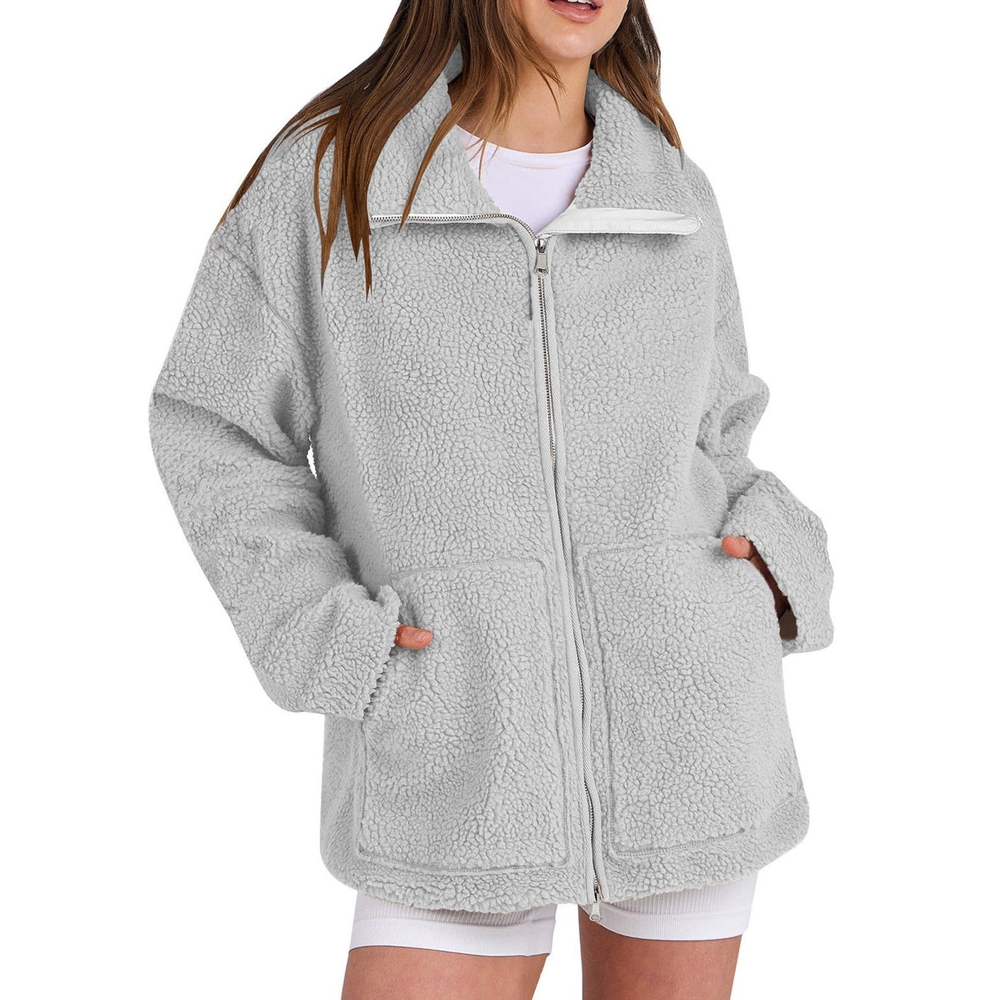 Sherpa Fleece Zip Jacket