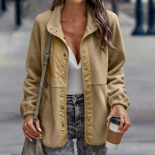 Fleece Button Front Jacket