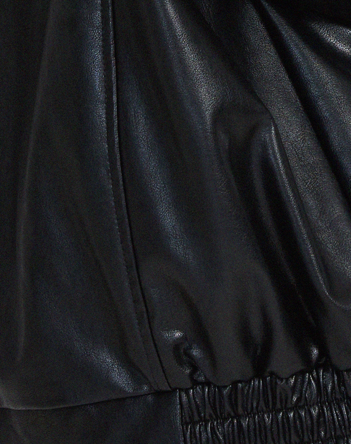 Oversized Brown Leather Jacket
