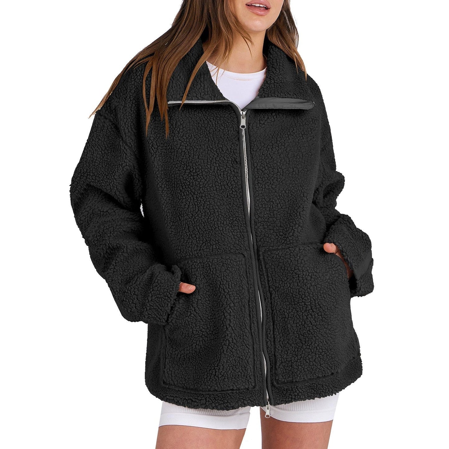 Sherpa Fleece Zip Jacket