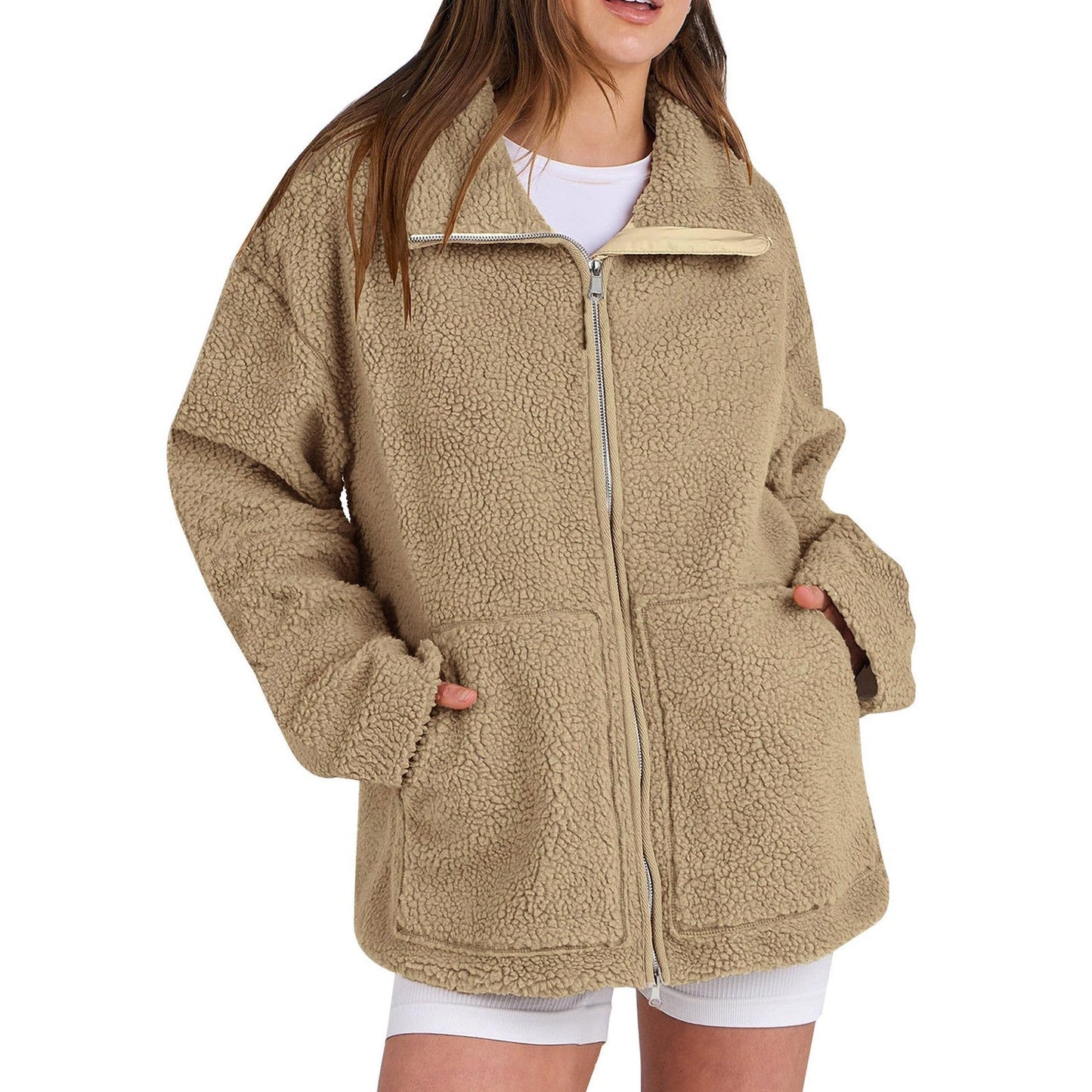 Sherpa Fleece Zip Jacket