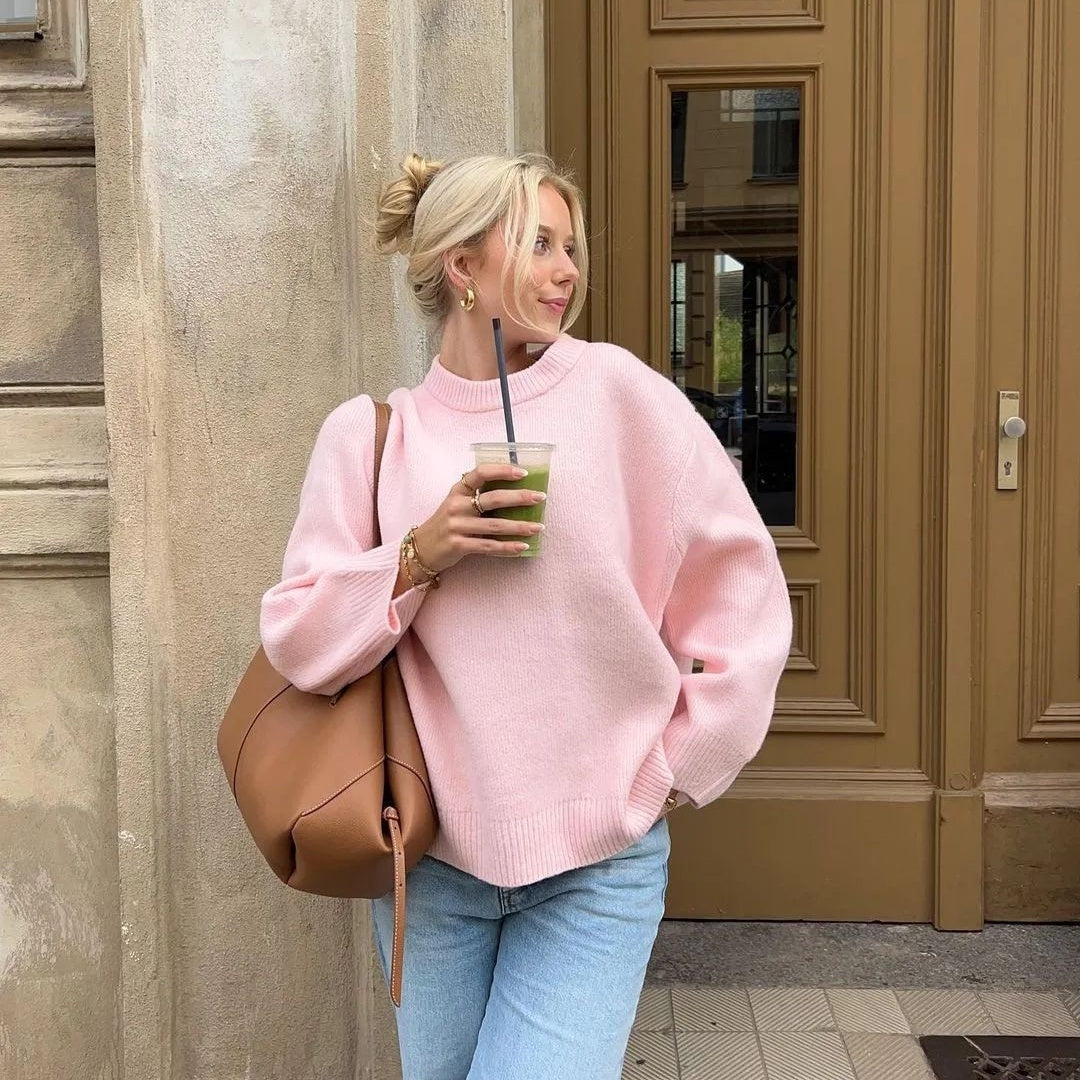 Oversized Knit Sweater Pullover