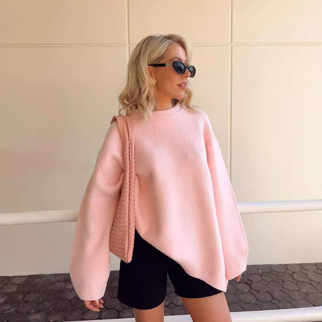Oversized Knit Sweater Pullover