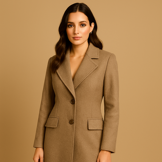 Stone Beige Relaxed Trench Coat