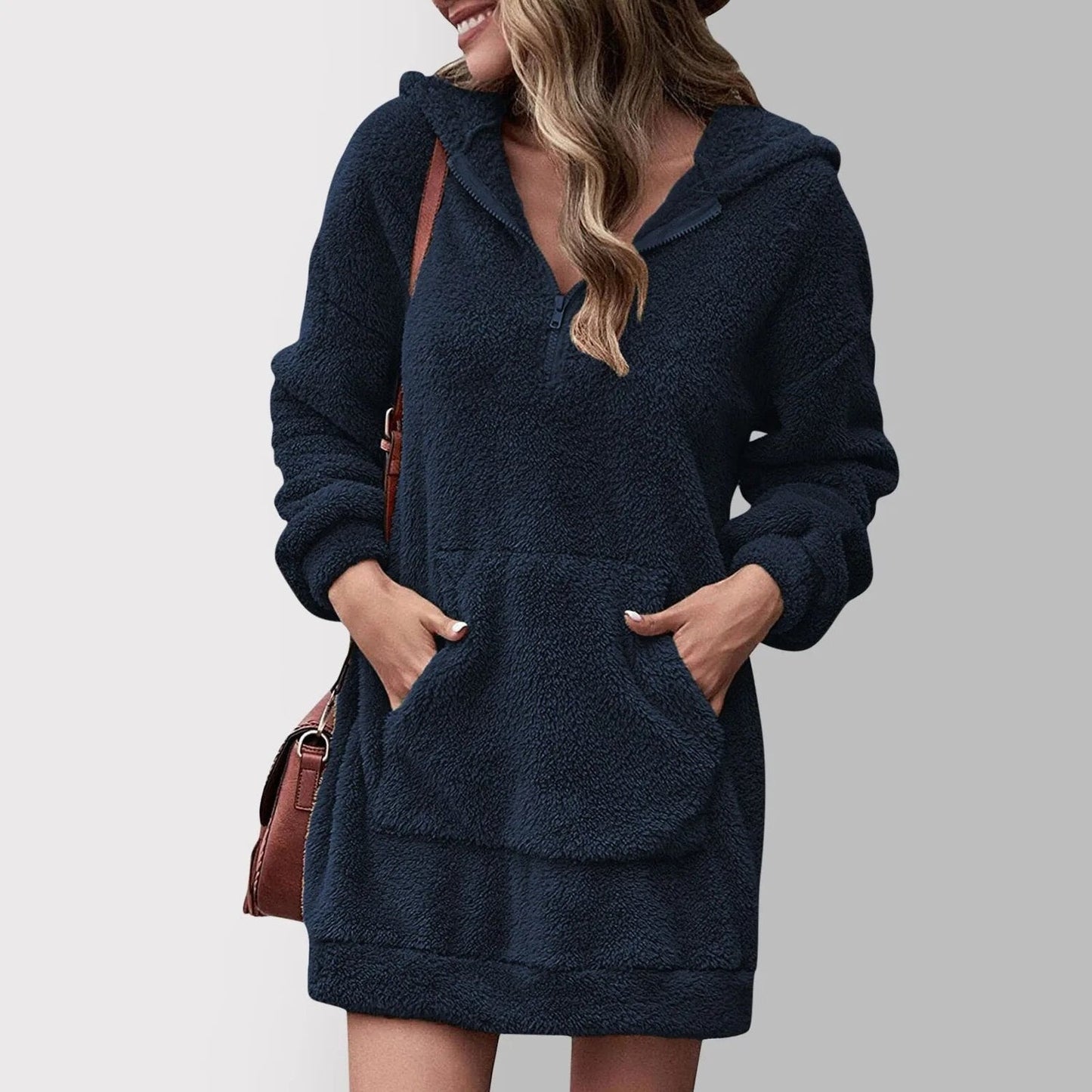 Fleece Hoodie Dress