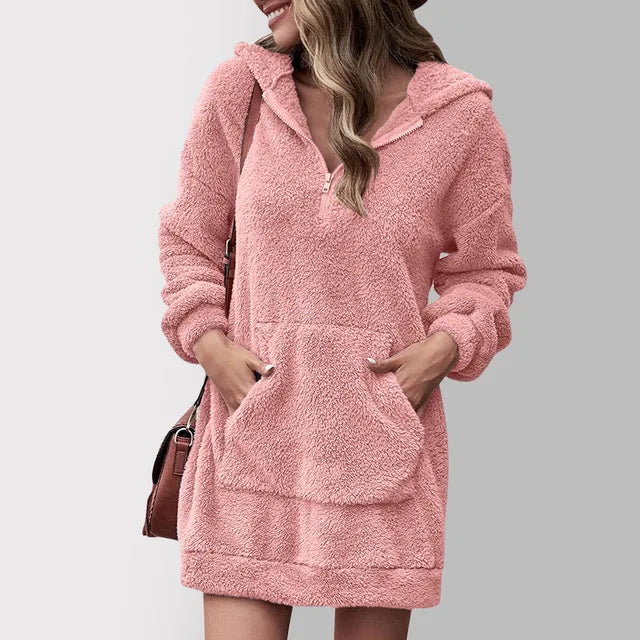 Fleece Hoodie Dress