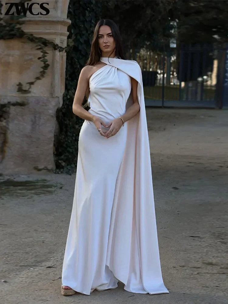 Satin Halter Gown