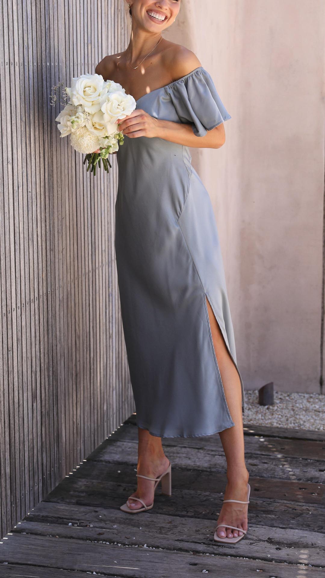 Silk Midi Dress