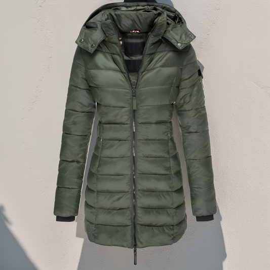 Longline Hooded Puffer Jacket