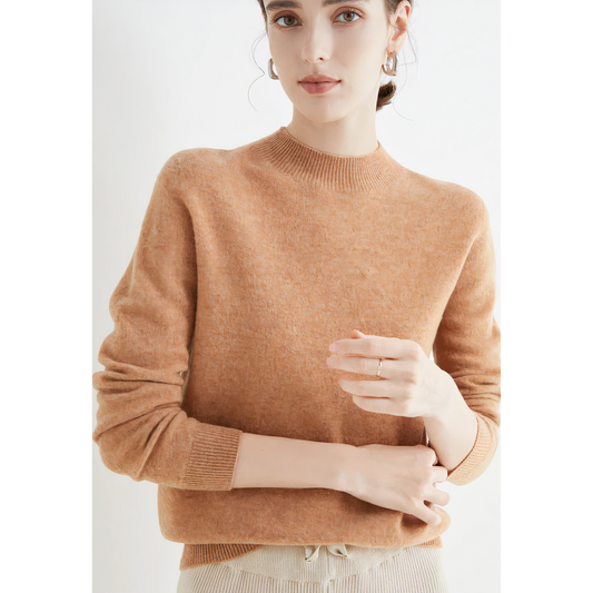 Cashmere Mock Neck Pullover Sweater
