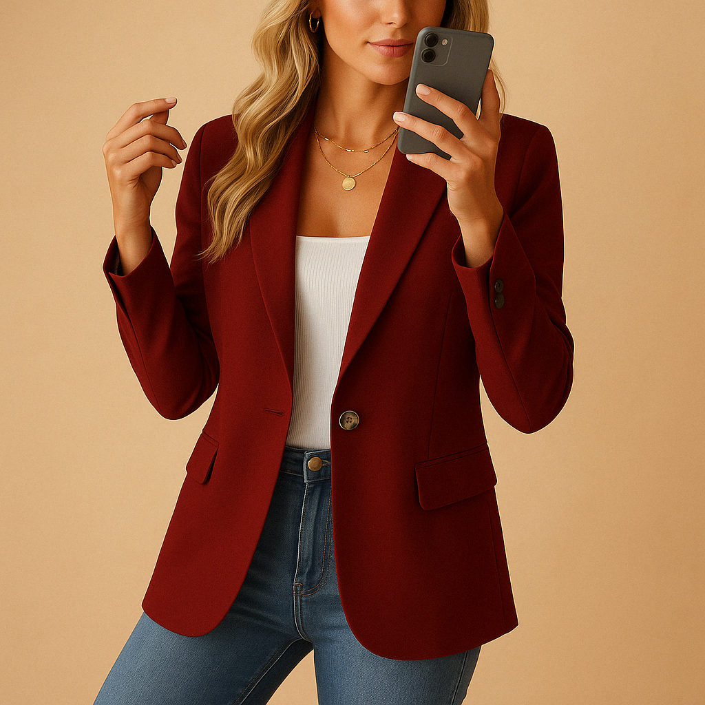 Tailored Single-Breasted Blazer