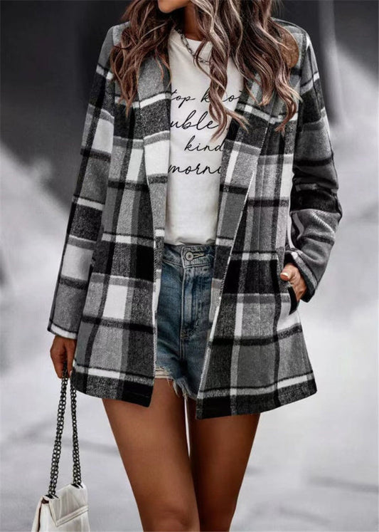 Plaid Shirt Jacket for Women