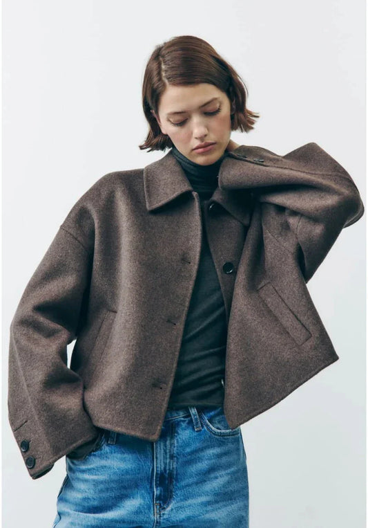Wool Cropped Jacket