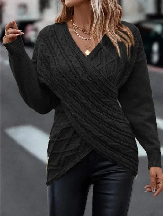 Wrap Knit Sweater for Women