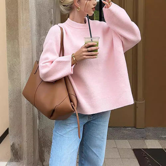 Oversized Knit Sweater Pullover