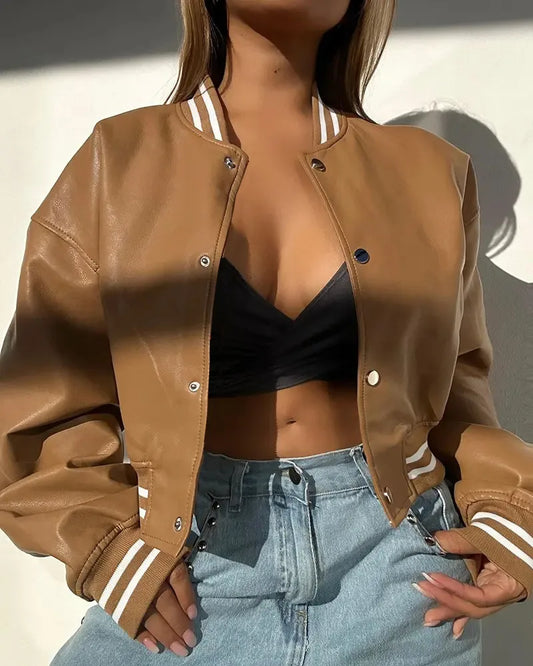 Varsity Bomber Jacket for Women