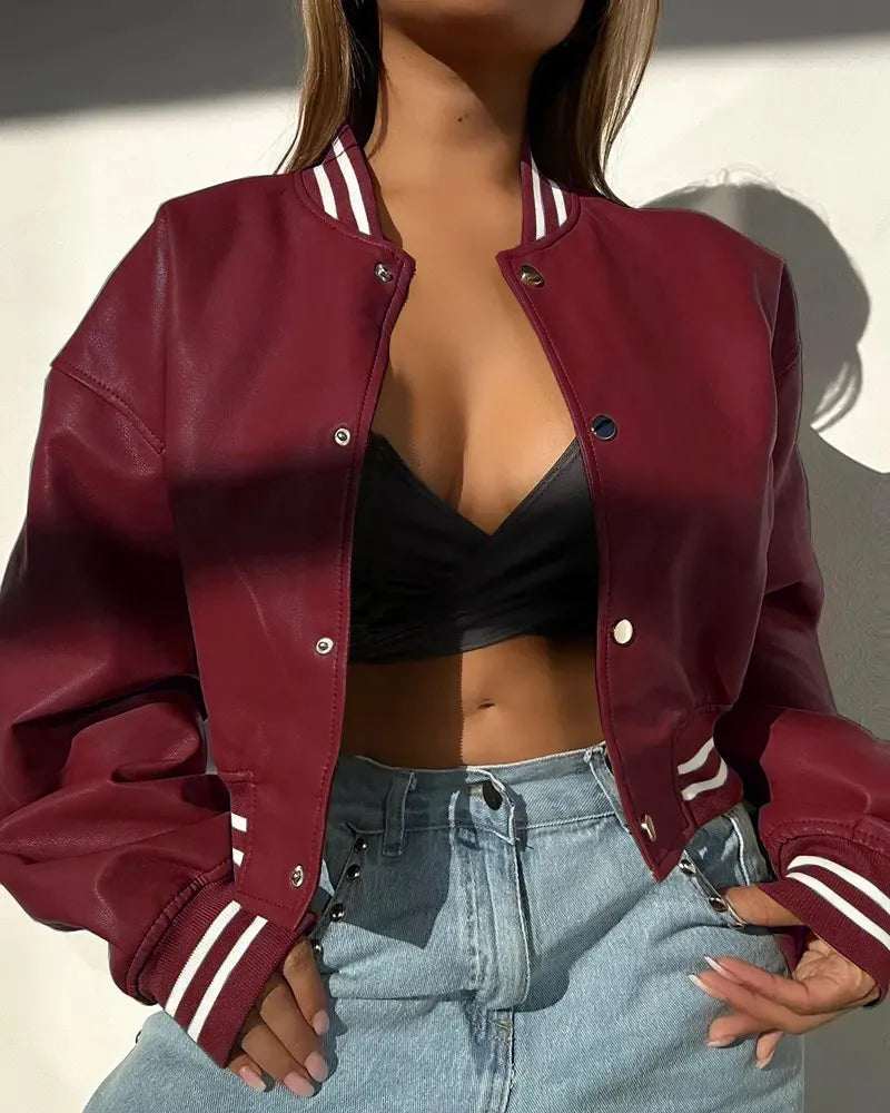 Varsity Bomber Jacket for Women