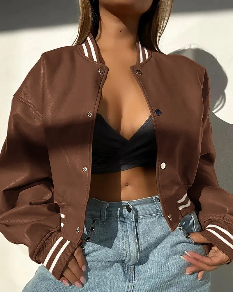 Varsity Bomber Jacket for Women