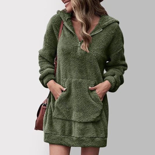 Fleece Hoodie Dress