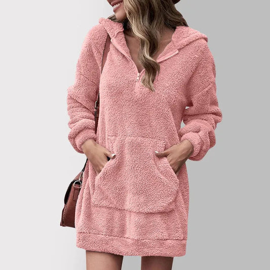 Fleece Hoodie Dress