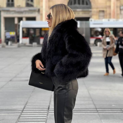 DoRedhea | Elegante warme Felljacke