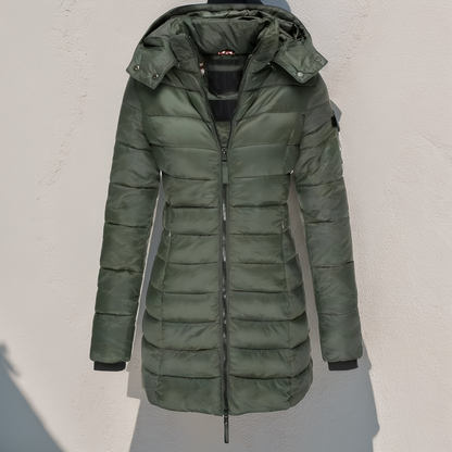 Longline Hooded Puffer Jacket