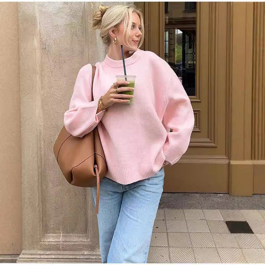 Oversized Knit Sweater Pullover