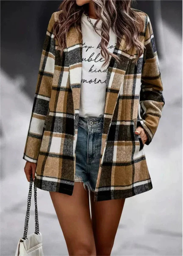 Plaid Shirt Jacket for Women